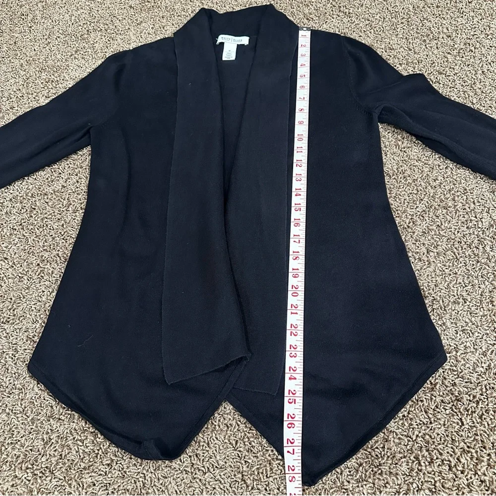 White House Black Market medium black cardigan - Picture 3 of 6